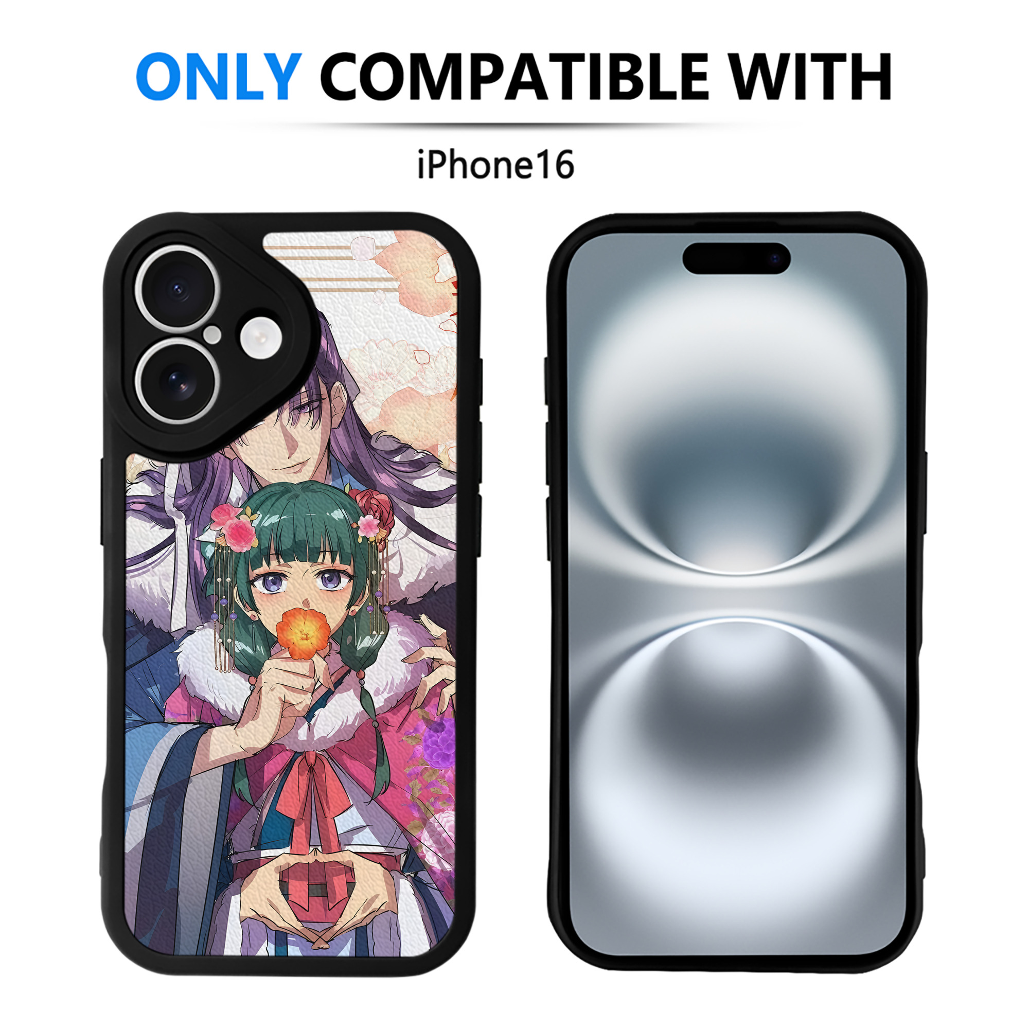 （画像用） 薬屋のひとりごと The Apothecary Diaries 【iPhone 16シリーズ対応】シリコンスマホケース（レザー調） 材質：シリコン